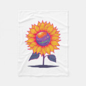 Creatieve energie Bloom-wit Fleece Deken (Voorkant)