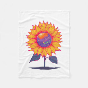 Creatieve energie Bloom-wit Fleece Deken