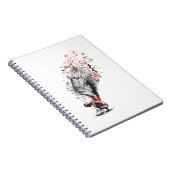 Creatieve engel met lange vleugels, hand getekende notitieboek (Rechterzijde)