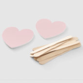 Creatieve expressie Blush Pink Heart Handwaaier (Niet-gemonteerd)