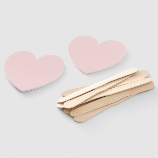 Creatieve expressie Blush Pink Heart Handwaaier (Niet-gemonteerd)