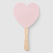 Creatieve expressie Blush Pink Heart Handwaaier (Voorkant)
