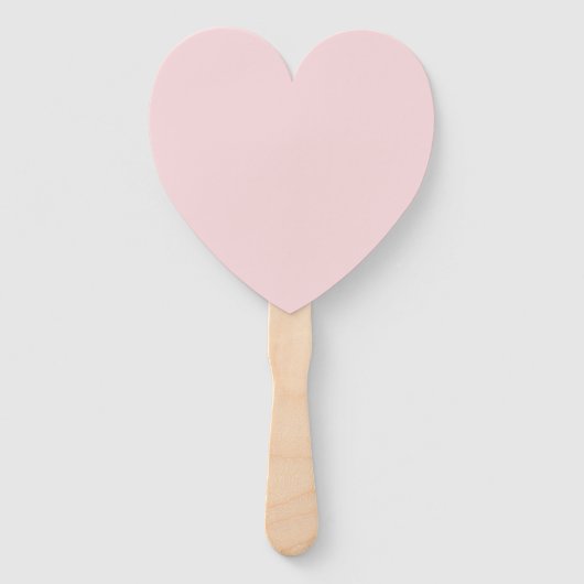 Creatieve expressie Blush Pink Heart Handwaaier (Voorkant)