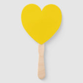 Creatieve Expressie Hot Bold Yellow Heart Handwaaier (Achterkant)