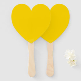 Creatieve Expressie Hot Bold Yellow Heart Handwaaier