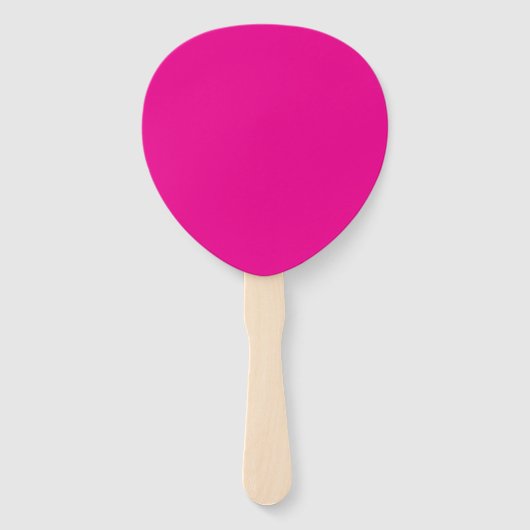 Creatieve Expressie Hot Pink Paddle Handwaaier (Achterkant)