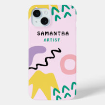 Creatieve expressie kunstenaar telefoonhoesje"