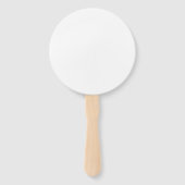 Creatieve expressie Ronde Hand Fan - Ontwerp uw Handwaaier (Achterkant)