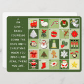 Creatieve familie Kerstmis vakantie kaarten (Voorkant / Achterkant)