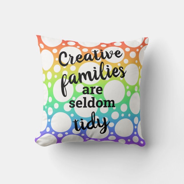 Creatieve families zijn zelden tierig Sierkussen (Voorkant)