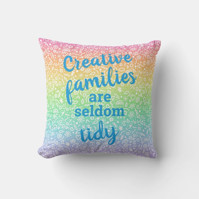 Creatieve families zijn zelden tierig Sierkussen (Voorkant)