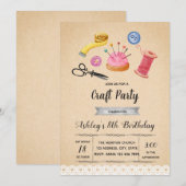 Creatieve feestuitnodiging kaart (Voorkant / Achterkant)