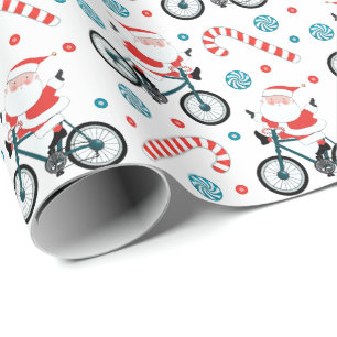 Creatieve Fiets Cyclist Kerstmis Cadeaupapier