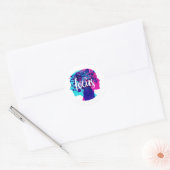 Creatieve focus ronde sticker (Envelop)