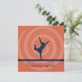 Creatieve Geest Kunstkaart Feestdagenkaart (Staand voorkant)