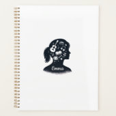 Creatieve Geest Silhouet | Gepersonaliseerde Artis Planner (Voorkant)