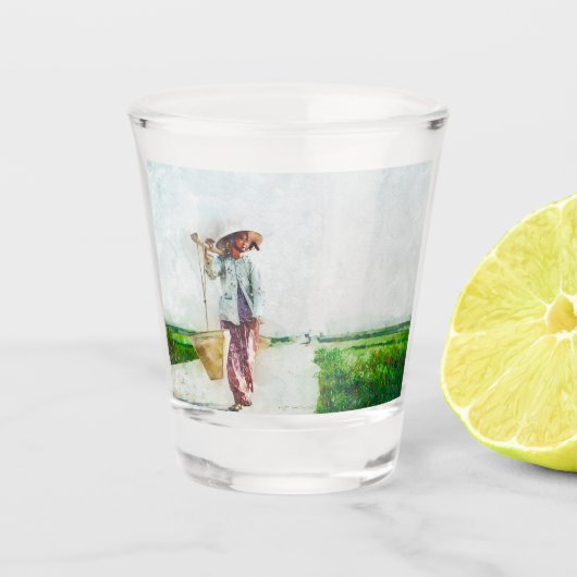 Creatieve geïllustreerde baraccessoires voor feest shot glas (Voorkant)