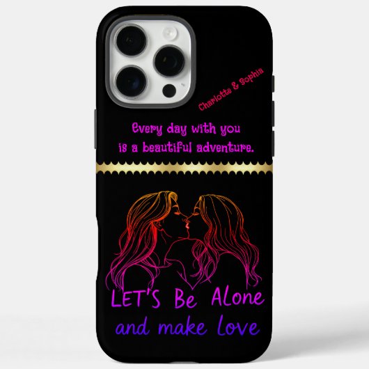 Creatieve genegenheid vieren liefde tussen vrouwen Case-Mate iPhone case (Achterkant)