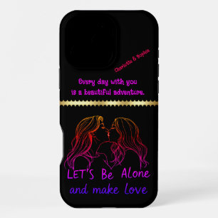 Creatieve genegenheid vieren liefde tussen vrouwen iPhone 16 pro max hoesje