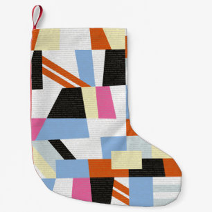 Creatieve geometrische vormen, ontwerp van het len kleine kerstsok