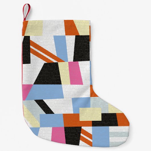 Creatieve geometrische vormen, ontwerp van het len kleine kerstsok (Voorkant)