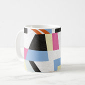 Creatieve geometrische vormen, ontwerp van het len koffiemok (Voorkant links)