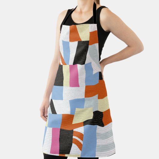 Creatieve geometrische vormen, ontwerp van het len schort (Insitu)