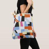 Creatieve geometrische vormen, ontwerp van het len tote bag (Dichtbij)