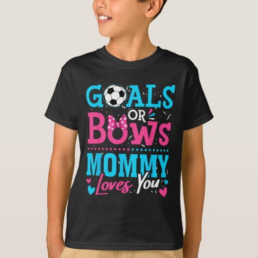Creatieve geslachtsonthulling of bogen Mama houdt T-shirt (Voorkant)