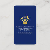 Creatieve gloeilamp flitslicht straal visitekaartje (Achterkant)