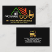 Creatieve Gold Truck Bewegend Rooftop Visitekaartje (Voorkant / Achterkant)