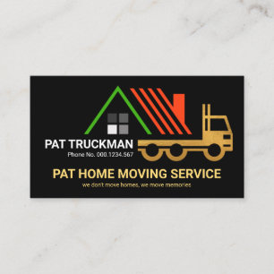 Creatieve Gold Truck Bewegend Rooftop Visitekaartje