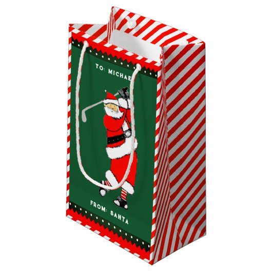 Creatieve Golf Kerst Kleine Cadeautas (Voorkant Gekanteld)