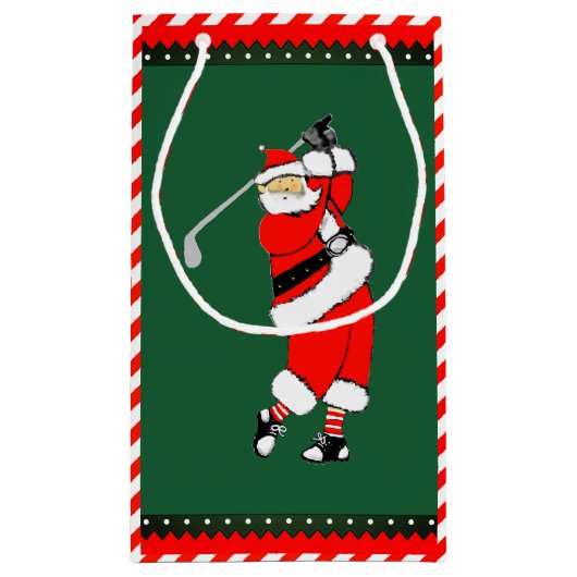 Creatieve Golf Kerst Kleine Gift Bag Klein Cadeauzakje (Achterkant)