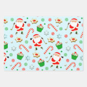 Creatieve golf kerstcadeau inpakpapier vel (Voorkant)