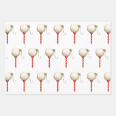Creatieve Golf Kerstmis Inpakpapier Vel (Voorkant 2)