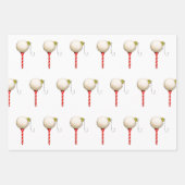 Creatieve Golf Kerstmis Inpakpapier Vel (Voorkant 2)