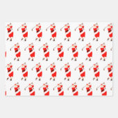 Creatieve Golf Kerstmis Inpakpapier Vel (Voorkant)