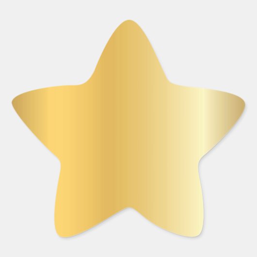 Creatieve gouden uitstraling lege moderne sjabloon ster sticker (Voorkant)