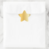 Creatieve gouden uitstraling lege moderne sjabloon ster sticker (Tas)