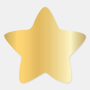 Creatieve gouden uitstraling lege moderne sjabloon ster sticker