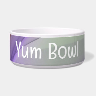 Creatieve Grafische Pet Bowl met Yum Bowl Tekst Voerbakje