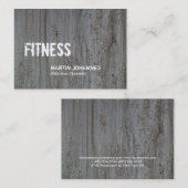 Creatieve Grijze Muur Persoonlijke Trainer Visitekaartje (Voorkant / Achterkant)
