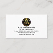 Creatieve groene taxiroutes visitekaartje (Achterkant)