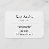 Creatieve Grote Plain Eenvoudige Minimalistische Z Visitekaartje (Voorkant)