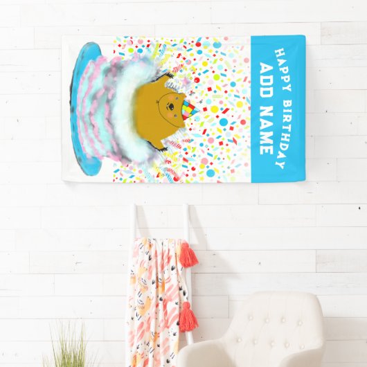 Creatieve Groundhog Day verjaardagsbanner Spandoek (Insitu)