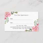 Creatieve Hair Scissor Typography Salon Afspraak Afsprakenkaartje (Achterkant)