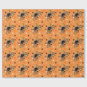 Creatieve Halloween Spin Polkadots Cadeaupapier (Vlak)