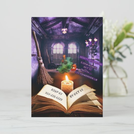 Creatieve Halloween Uitnodiging Sjablonen (Staand voorkant)