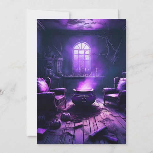 Creatieve Halloween Uitnodiging Sjablonen (Achterkant)